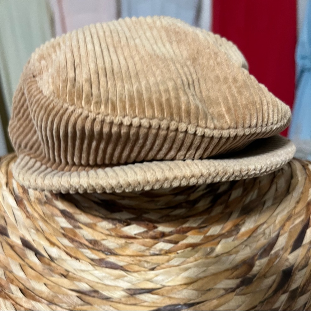 Men's Vintage Stratford Tan Corduroy Cap